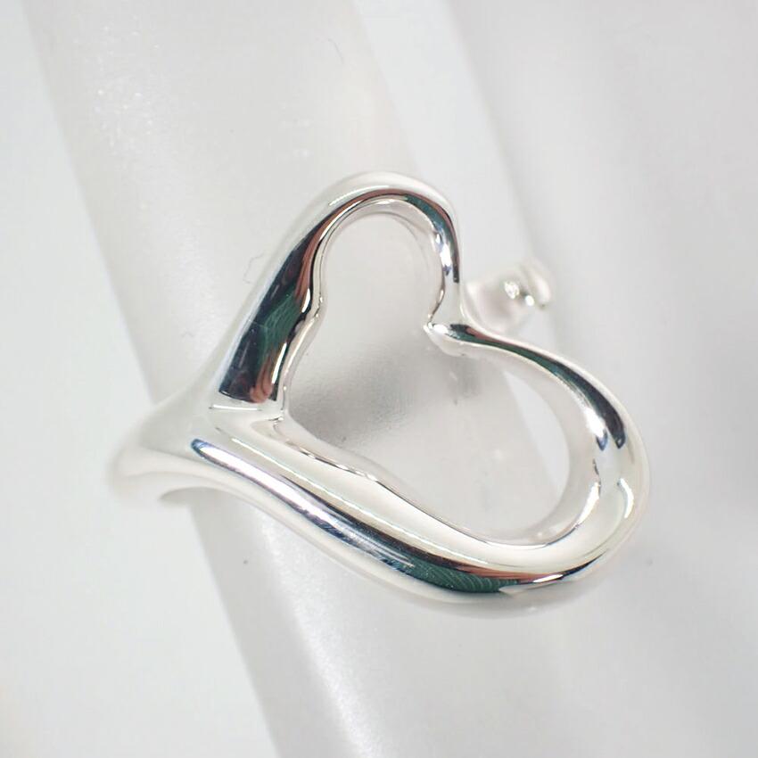 [Used] TIFFANY 925 Open Heart Ring / Size 8 / G455-24