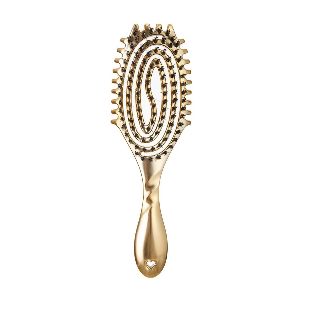 Cross-Border Bounce Large Wave Styling Comb - Fluffy, High Skull Top, Hollowed Rib Massage Brush