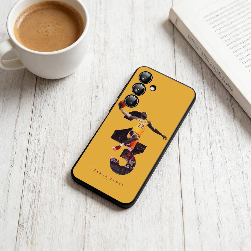 

L-LeBron James Phone Case For Samsung Galaxy A73,A72,A71,A70,A53,A52,A51,Soft Silicone Black Cover Samsung a72