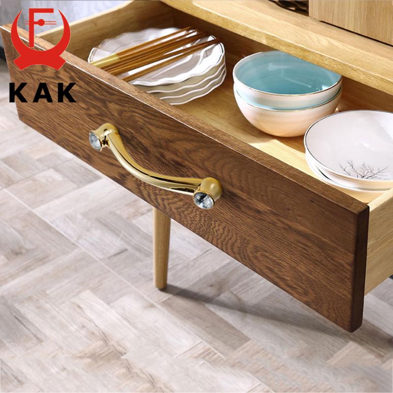 KAK Crystal Gold Cabinet Knobs and Handles Gold Shoebox Closet Door Drawer Knobs Wardrobe Pulls Pullers with Screws Hardware