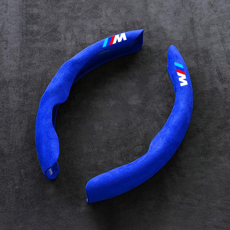 

Car Steering Wheel Cover Suede Leather Anti-Slip For BMW M Emblem E46 E36 E34 F10 E90 F30 E60 F30 E53 E30 E92 E87 Accessories