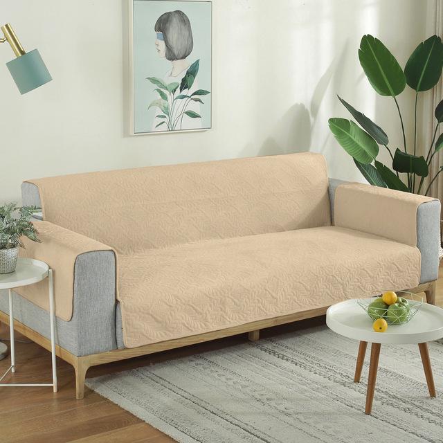 Vysoce kvalitní tlustý měkký plyšový prošívaný ručník na pohovku Protiskluzové potahy na pohovku do obývacího pokoje Jednodílný potah na pohovku pro domácí mazlíčky