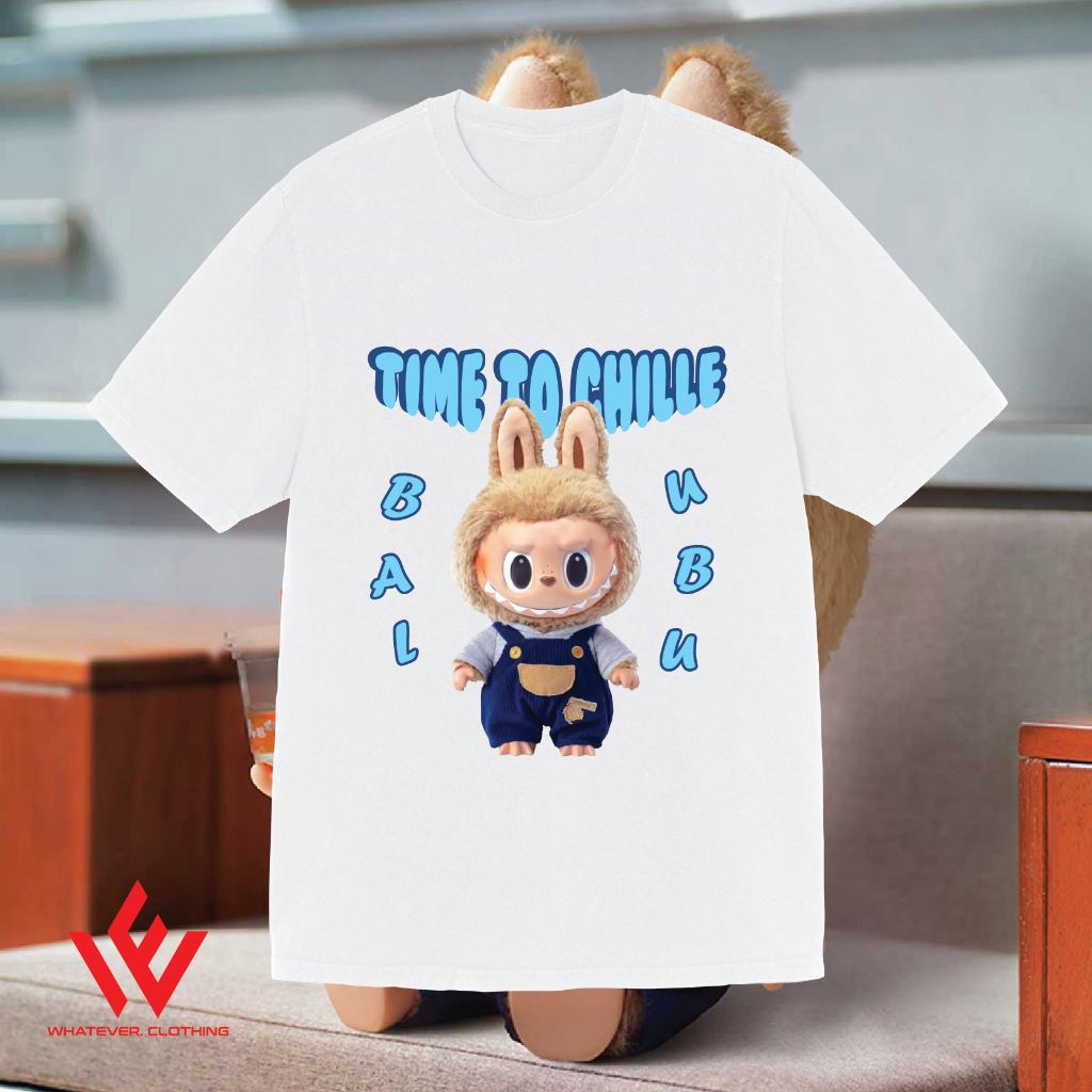 

Cute popular Labubu printed round neck unisex short-sleeved T-shirt S