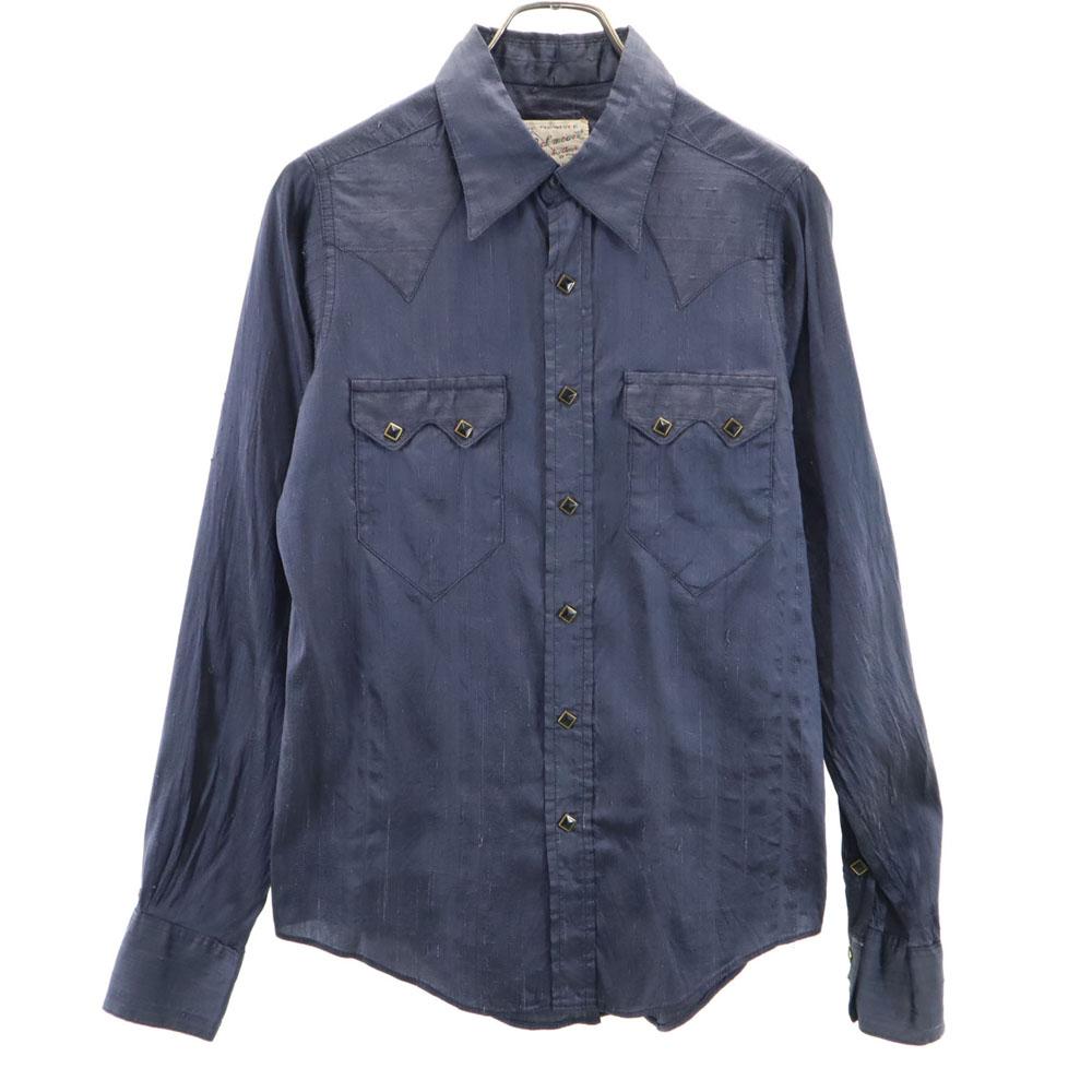 

RockMount 70-е годы Сделано в США Шелк Винтажная рубашка Вестерн с длинным рукавом Мужская Б/У