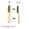 Steel Wire Brush with Black Bristle and Wooden Handle for Metal Surface Cleaning and Fish Scale Descaling