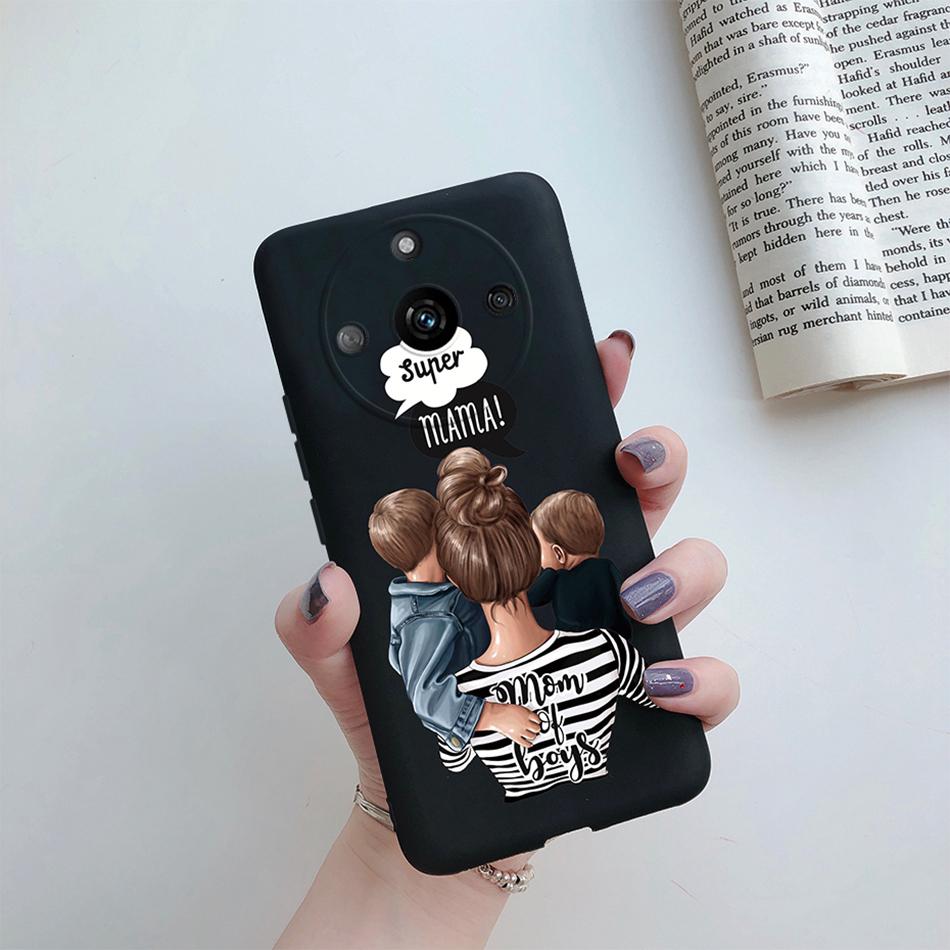 For Realme 11 5G Case RMX3751 Super Mom Baby Fashion Girl Funda Soft Cover For Realme 11 Pro+ Coque Realme11 Pro Plus Phone Case