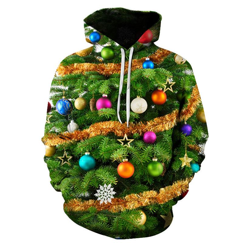 New Christmas Gift Theme Men's 3D Printed Hoodie Fashion Snowman Hooded Sweatshirt Hooded Pullover Boy Clothes