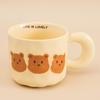High looking Cute Little Bear Mug Mug for Boys and Girls Drinking Water Cup with Lid Spoon Couple Ceramic Cup Coffee Breakfast Cup
