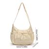 Pleated Crossbody Bag Handbag Drawstring Bag Casual Nylon Shoulder Bag  Outdoor