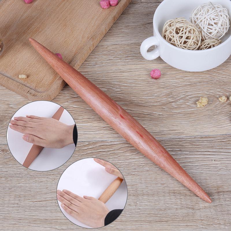 

1Pcs Non Stick Long Wooden Handle Rolling Pin Dumplings Fondant Cake Baking Tool