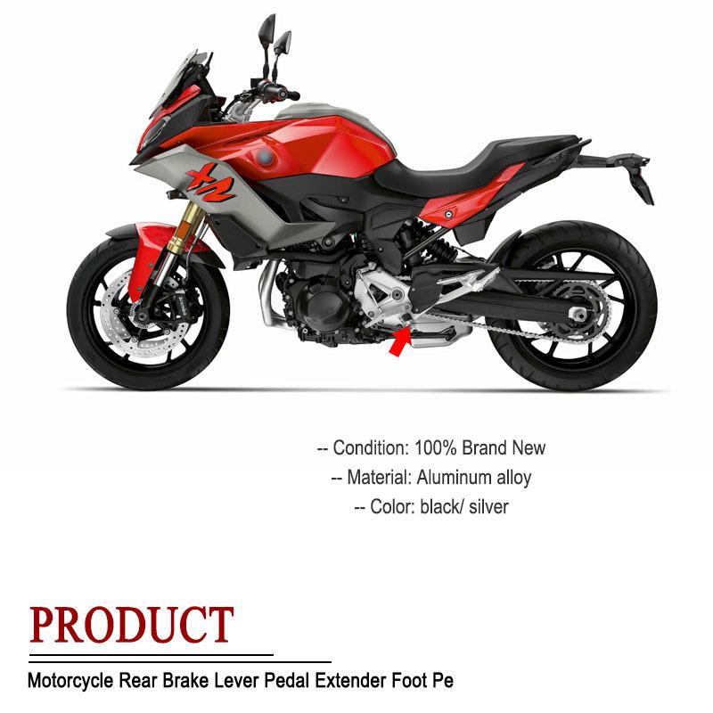 Fit For BMW F900XR F900 XR F 900 XR 2020 2021 2022 2023 Rear Brake Lever Enlargement Foot Pad Footrest Extension Enlarger Plate
