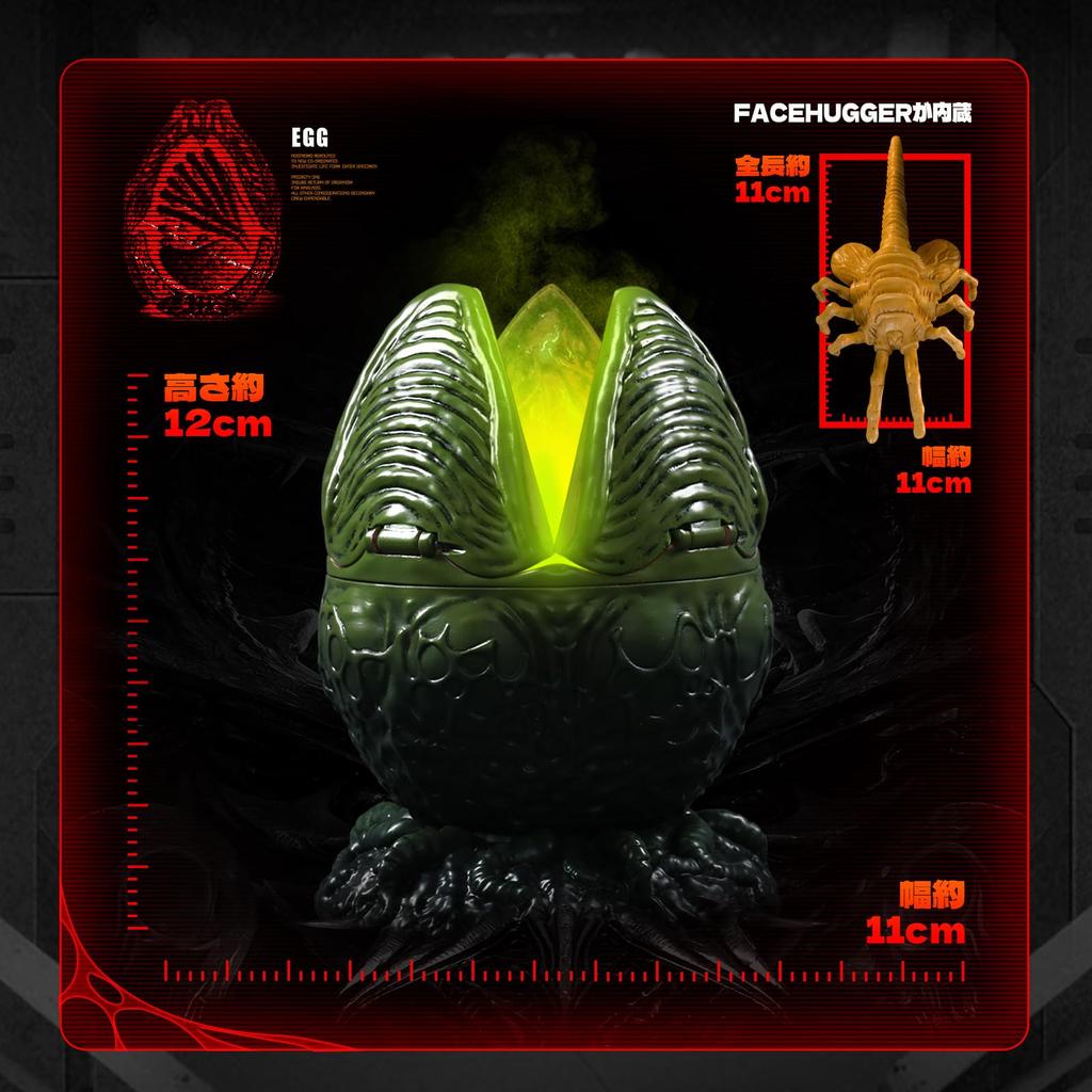 52TOYS FigLite Obcy JAJKO Figurka Akcji z Montowanymi Akcesoriami w Stylu 20th Century Studios, PVC, Malowana,