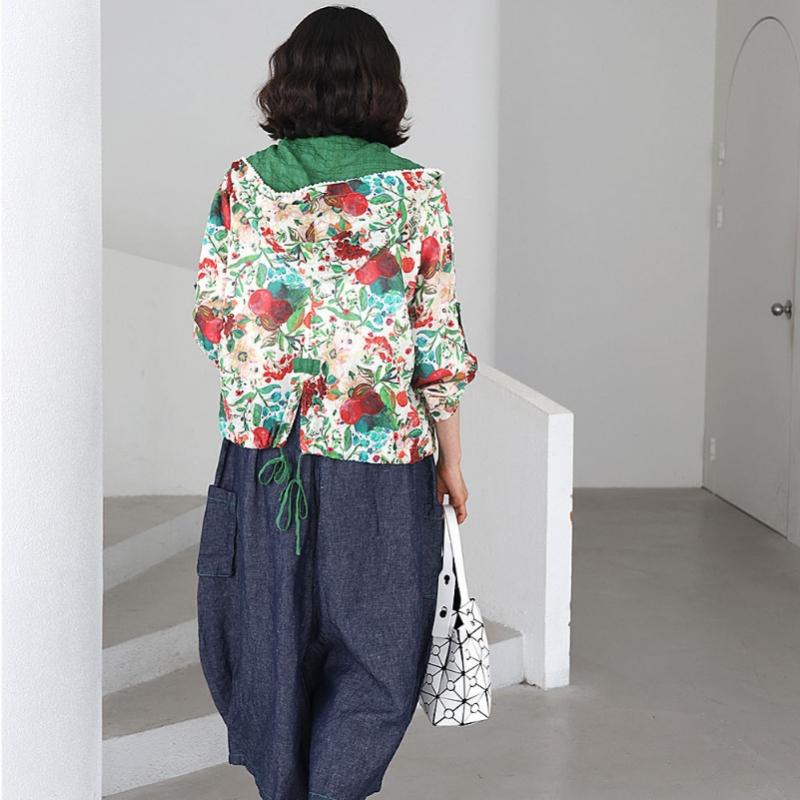 Shiz Madam Roll Up Hood Jacket Mother Clothes J31819