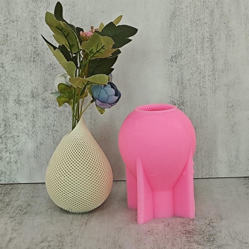 Water Drop Vase Candle Molds for Making Candle Soap Gypsum Ornaments Room Decorations Christmas Chrismas Gift
