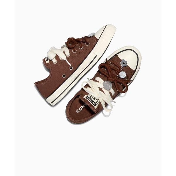 Converse Chuck Taylor All Star Charm Comfortable Versatile Canvas Shoes Women sneakers Dark-Brown A23868C
