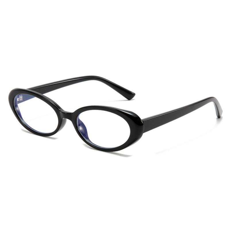Kleine Fassung Blaulichtfilter Ovale Myopiegläser Rezeptbrille Damen Herren Optische Brille 0 -0.5 -0.75 Bis -6.0