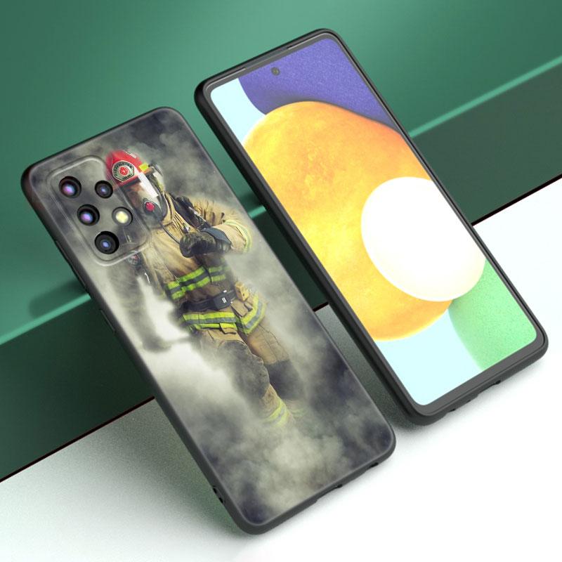 Firefighter Heroes Fireman Case For Samsung A13 A22 A24 A32 A23 A25 A34 A35 A52S A53 A54 A55 A73 A12 A14 A15 A31 A33 A50 A51 A72