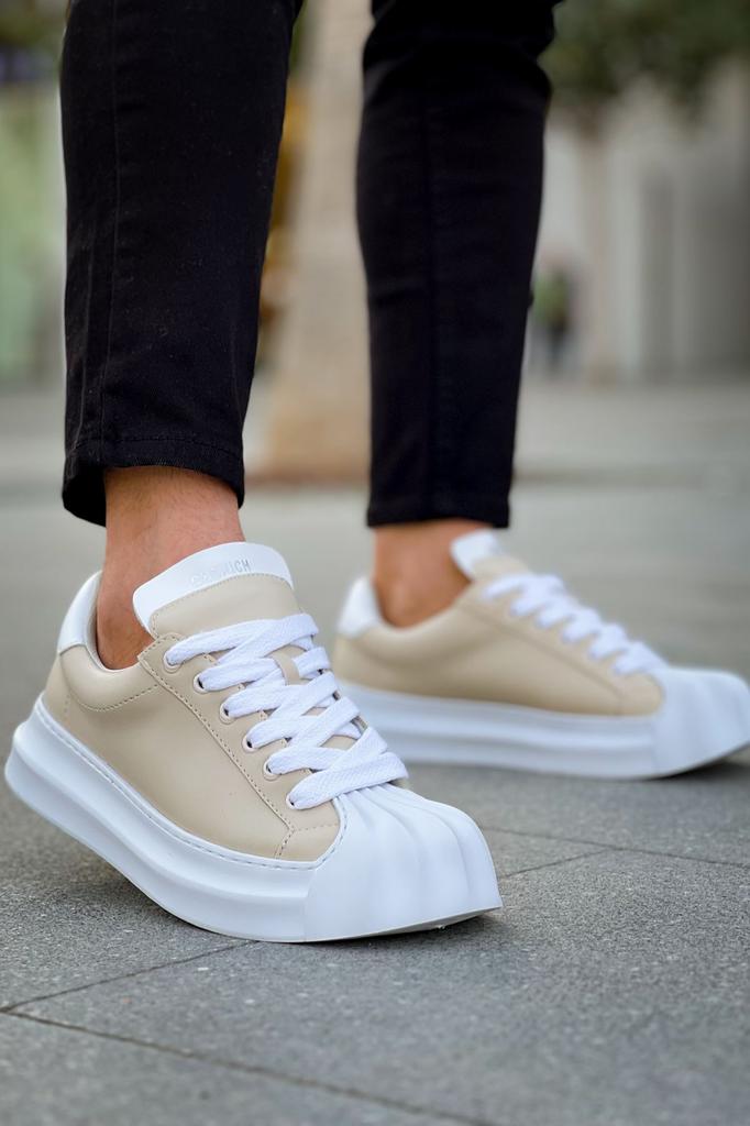 Chekich H New Collection CH2411 Artenay Men Shoe White Black Brown Tan