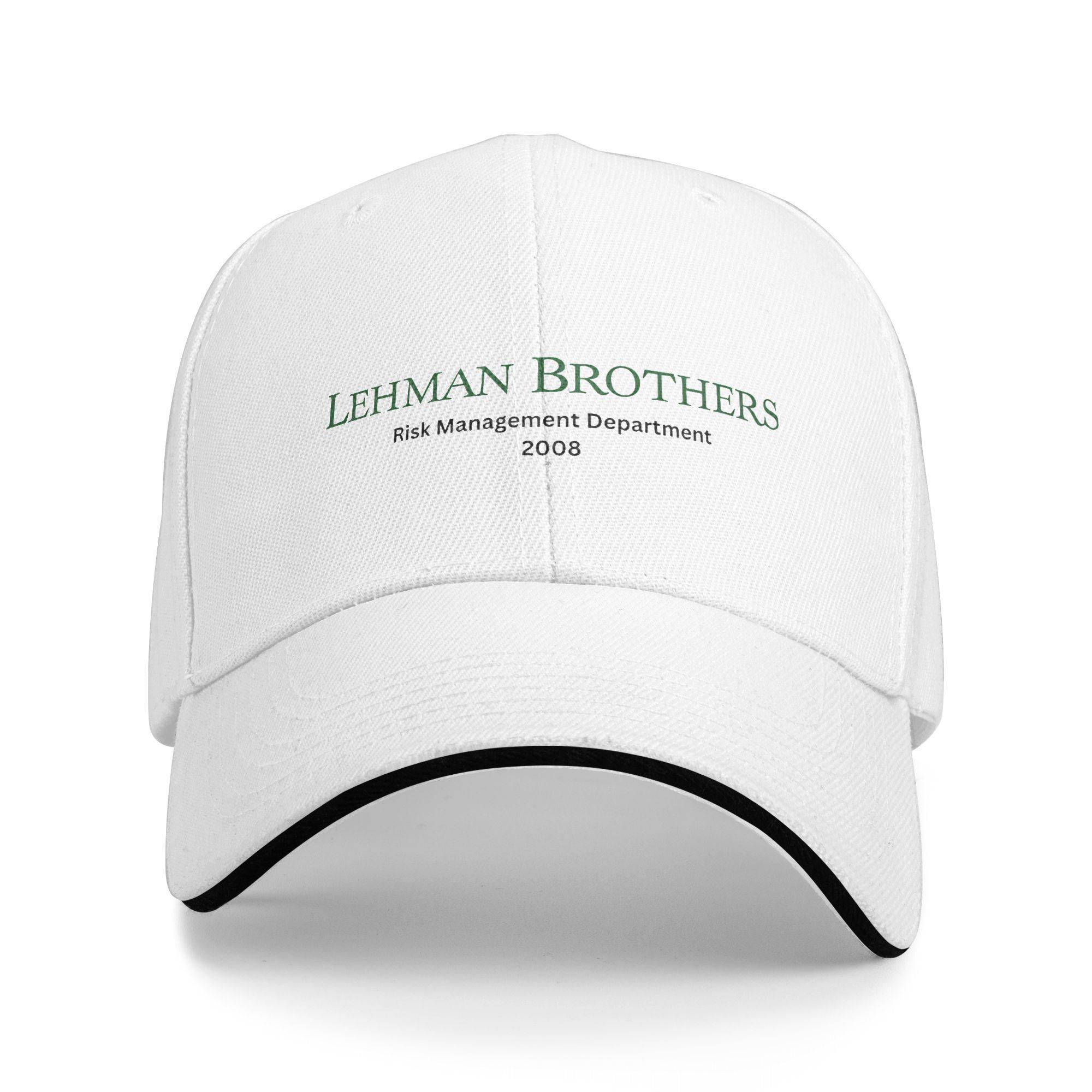 Lehman Brothers Risicobeheer Afdeling Casual Baseballpet Zomer Truckerpet Visserij Snapbackpet Heren Volwassen Baseballpetten One Size white