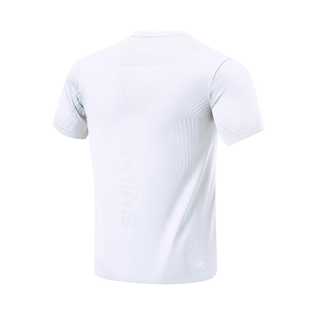 Li Ning Casual Sportswear Unisex White Short Sleeved Shirt+Black Shorts AATU015-5