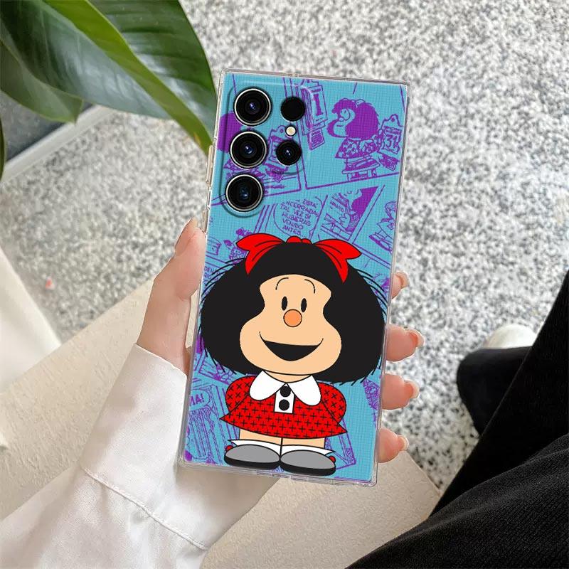 

Mafalda Disney Transparent Case For Samsung Galaxy S26 S25 Ultra S24 S22 S26 Plus S20 S23 S21 S25 FE S24 5G Clear Silicone Cover Galaxy S22 5G