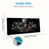 Evil Zombie Game Color Mouse Pad Large Gaming Table Cushion Non-slip Laptop Tablet Big Mousepad XXL Mat Mini PC Playmat With Lock edge