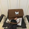 Niche design underarm bag women's fashion bow small square bag versatile shoulder messenger bag