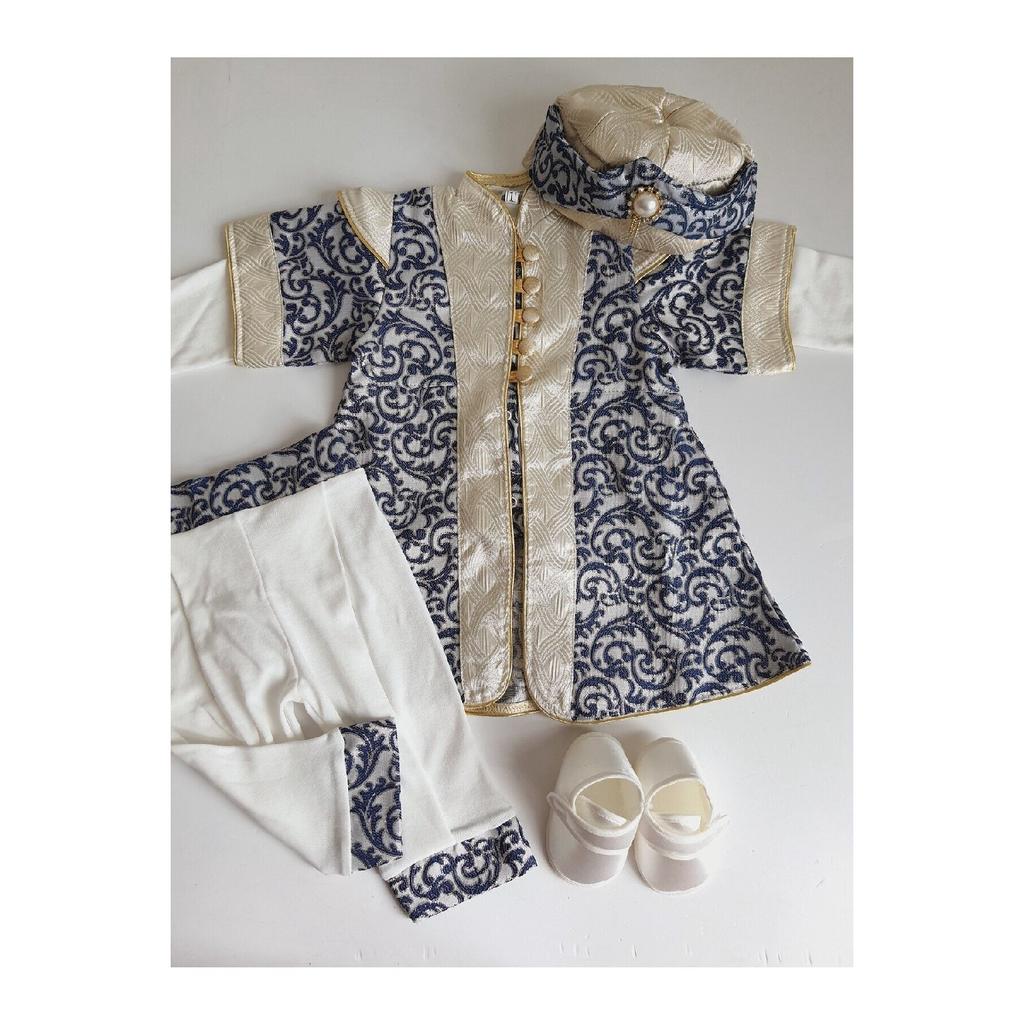 ( With Booties ) 0 6 Months And 1 Year Old Circumcision Mevlt Outfit, Circumcision Mevlt Dress ehzade Baby Gift