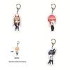 Cute Chainsaw Man Bag Pendant Acrylic Keychain Double Sided Printing Keyring