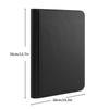 PAKESI Star Card Card File 9 Pockets Holds 360 Cards PU Card Sheet Collect Star Cards and Other Cards Star Card Collection File (Black)