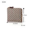 Indenya Inden CHEVRON Coin Purse Bill Pocket Compact Wallet Traditional Craft Koshu Inden Deerskin Lacquer Original Brand [Indenya] (No.7602)