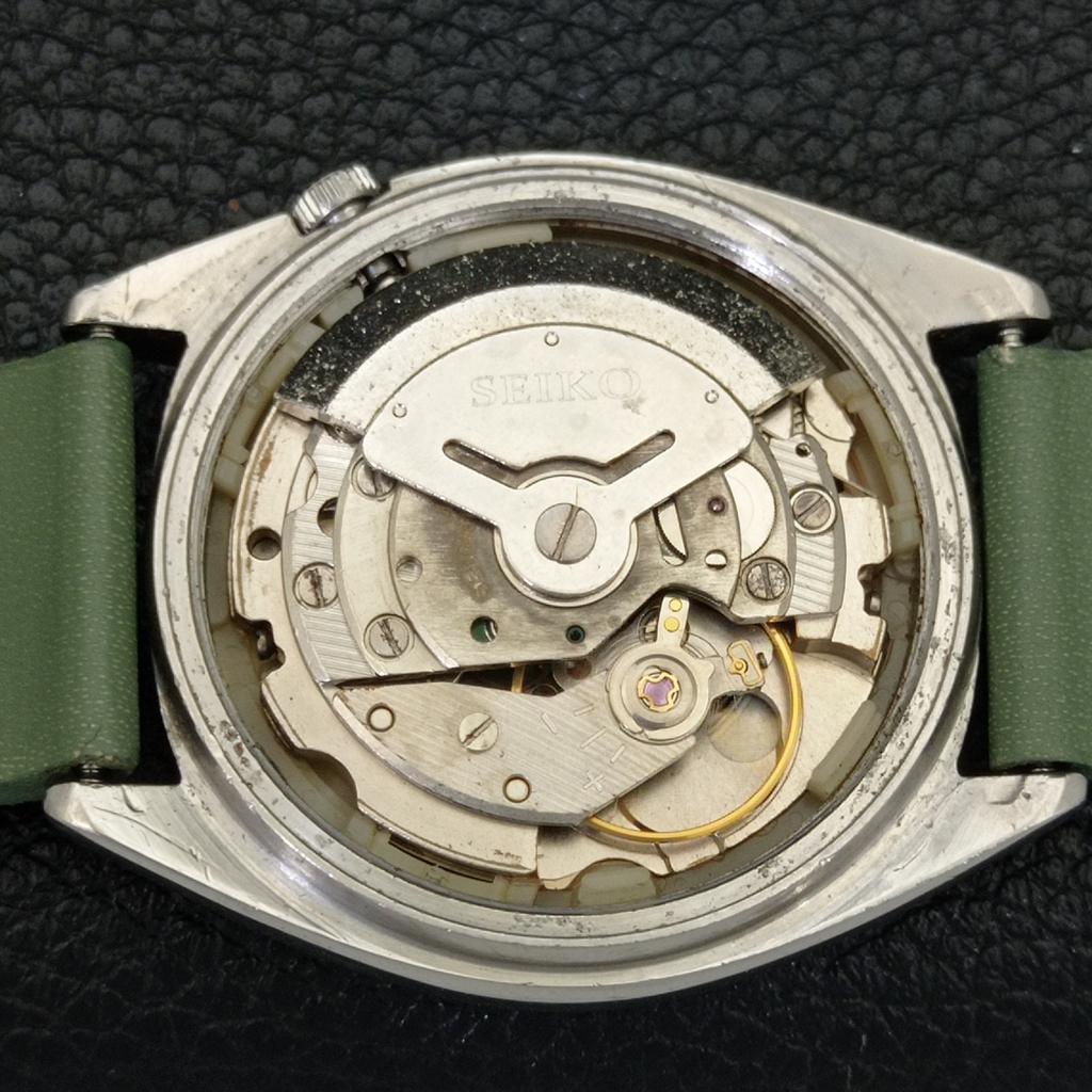 VINTAGE SEIKO 5 AUTOMATIC 6309A JAPAN MENS GREEN COLOR DIAL WATCH A701507-5 R206b-a701507