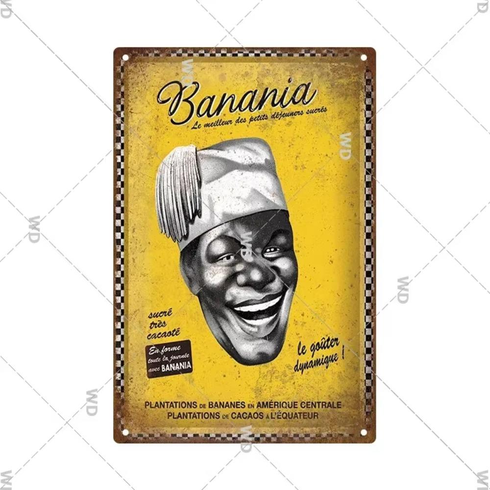 Chocolat Hot Drink Metal Poster Vintage Art Plate Signs Wall Deco Tin Sign Print Plaques Exquisite Crafts Decor Piece