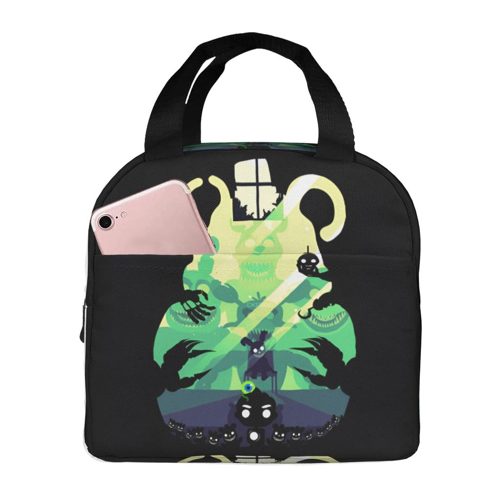 Op maat Gemaakte FNAF At Freddys Geïsoleerde Lunchtas voor Buiten Picknick Survival Spel Draagbare Thermische Koeler Bento Box Mannen Vrouwen