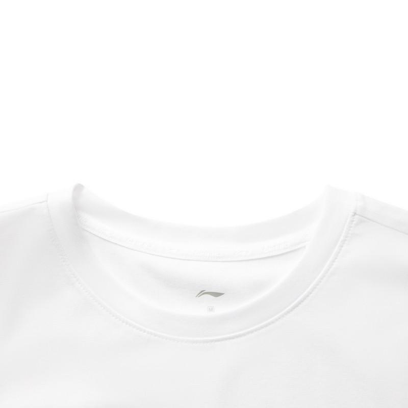 Li-Ning Fitness Series Loose Cool Breathable Comfortable T-Shirt Women tops Standard-White ATSV296-2