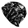 1pc Men's Gothic Skull Knit Hat - Lightweight Stretch Fit Skull Suitable for Christmas, Outdoor & Casual Attire - Gothic Skull Design, Durable Comfort