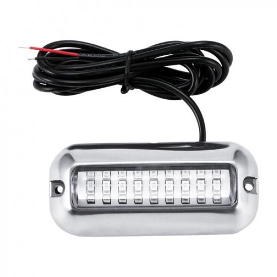 3.5inch 12V Blue LED Underwater Pontoon Marine Stainless Steel light Universal