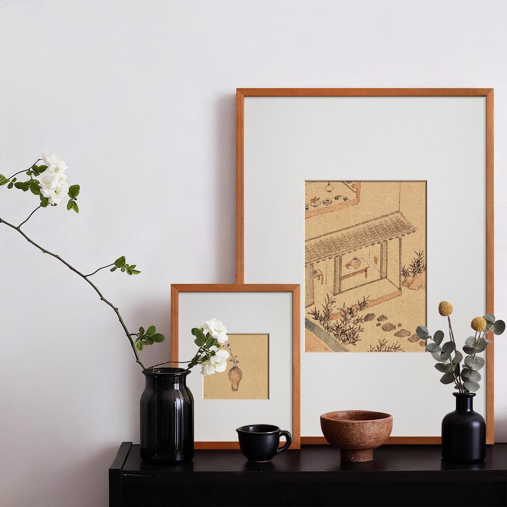 American Cherry Wood DIY Picture Frame for Paintings, Puzzles, Photos, and Calligraphy