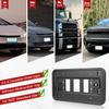 RED WOLF Front License Plate Bracket Frame Fit For US License Plate For SUV Pickup Truck Trailer Reinforce Tag Holder Without Obstruction Rustproof