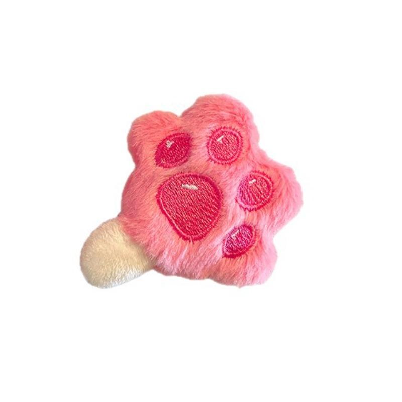 Cute Plush Paw Popsicle Hair Clips - Adorable Bangs & Side Clips for Kids, Soft Skin-Friendly Material, Gentle on Toddlers' Hair