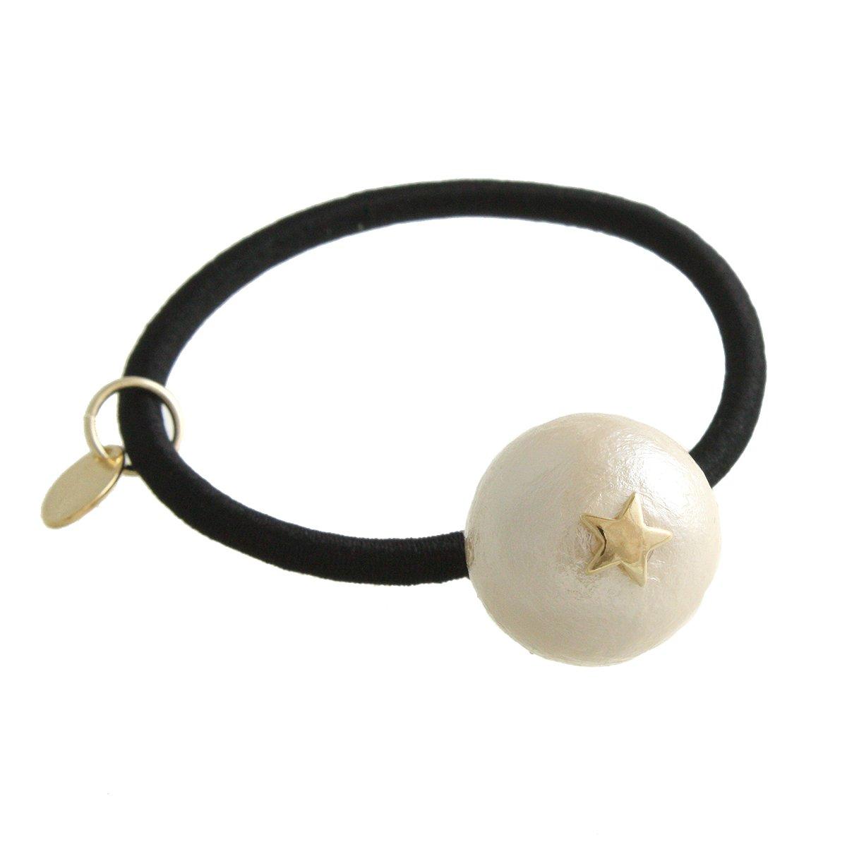 

VINGTAINE Mini Star Cotton Pearl Hair Tie Simple Star Hair Accessory Kiska H7035 [Vintaine] (S)