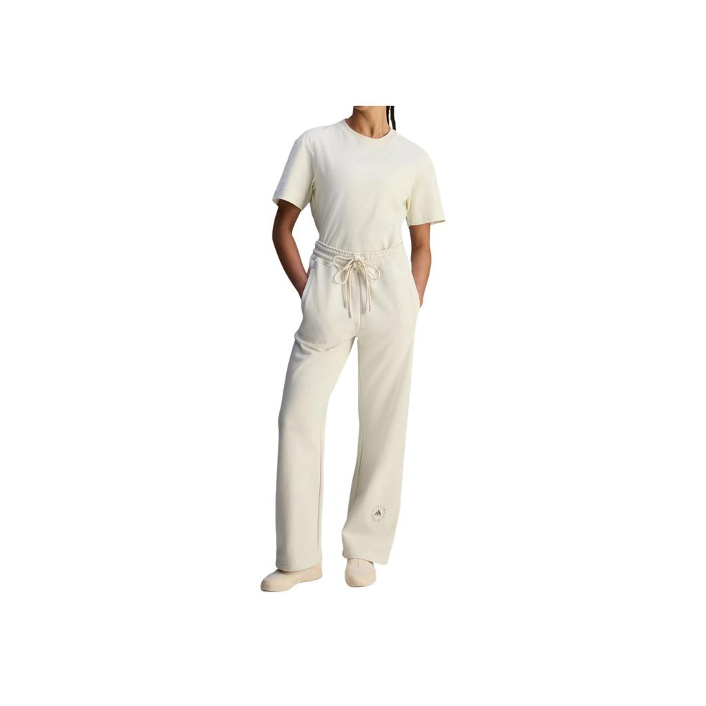 adidas Stella McCartney Curved Hem Sportswear Waist-Defining Round Neck Short Sleeve T-Shirt Women Tops JX6775