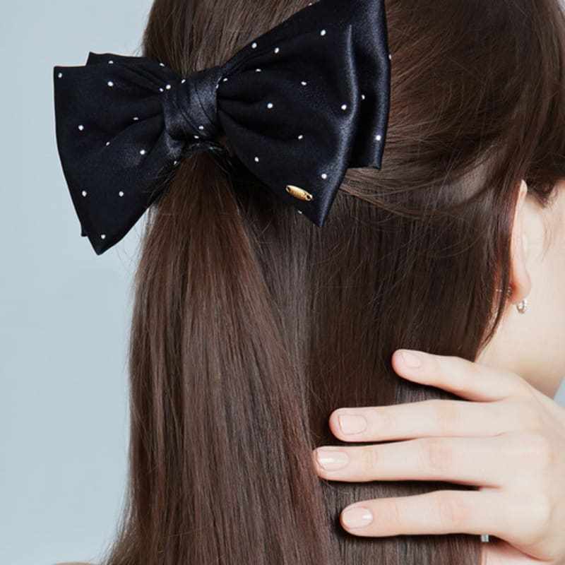 

J.ESTINA LALA Satin Dot Ribbon Hairpin (JALJHP3BF826FA000) single type