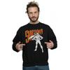 DC Comics Mens Shazam Mono Action Pose Sweatshirt
