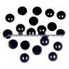 black half-round flat-back eyes (100 per pack))