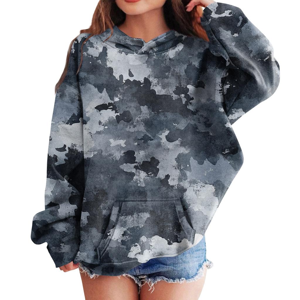 Sweatshirts For Teen Girls Hoodies Long Sleeve Drawstring Pullover Cute Oversized Hoodie