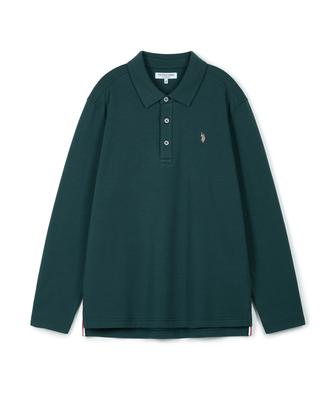 USPOLOASSN Brushed Collar T-Shirt_Deep Green