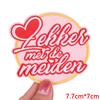 DIY-Aufnäher Niederlande Oeteldonk-Emblem Gestickte Aufnäher für Kleidung Niederländischer Karnevals-Aufnäher Aufbügel-Aufnäher für Kleidung