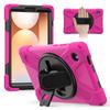 Case for Samsung Galaxy Tab A11 + 11" 8.7" 360 Degree Rotate Stand Case Shockproof Silicone-PC Stand Cover+Shoulder Straps