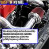 Clamp-On Air Intake Filter, High Flow Closed-Top Cool Air Filter Cleaner, 76 89 102MM Performance Round Tapered Cone Air Filters, Washable Replacement